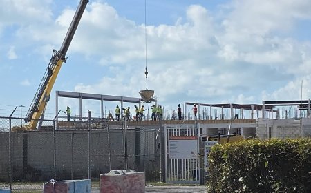 Exuma International New Airport Terminal is taking shape.